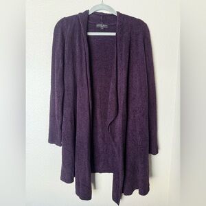 Barefoot dreams dark purple open cardigan | sz S/M
